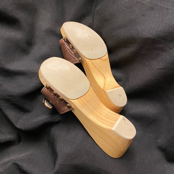 J.Crew-Wood Platform Sandals-Size:7 - Picture 2 of 5